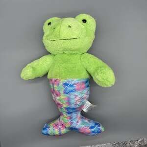 Build a Bear Mer-Frog Plush Stuffed Animal 17" Frog Mermaid BABW 2022 W/ Sound